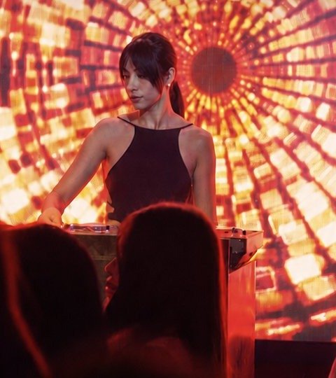 Kamilya behind the decks